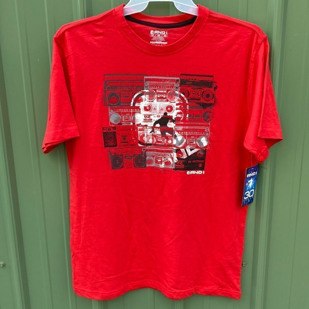 Men’s Basketball Active Sporty T-Shirt Size M